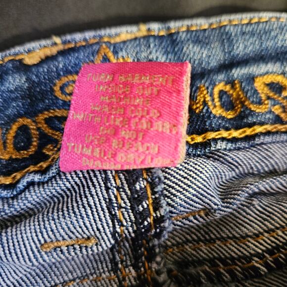 Almost Famous Skinny Jeans Size 3 Junior Distressed Medium Wash - Picture 9 of 10